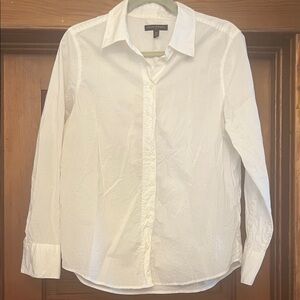 Banana Republic White Button Down Shirt
